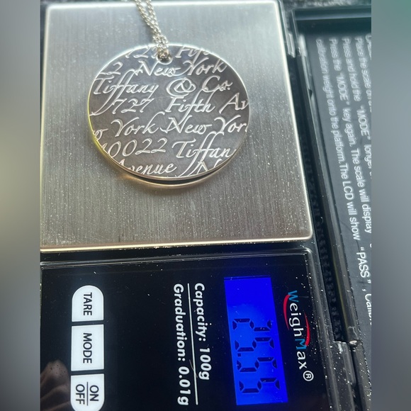 RARE 18” GIFTABLE Tiffany & Co Sterling Silver .925 Necklace, Pouch, Bag. - Picture 7 of 12